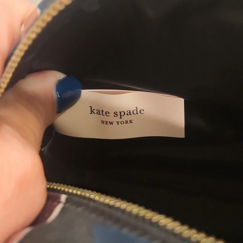 Kate Spade Black and Pink Floral Travel Bag